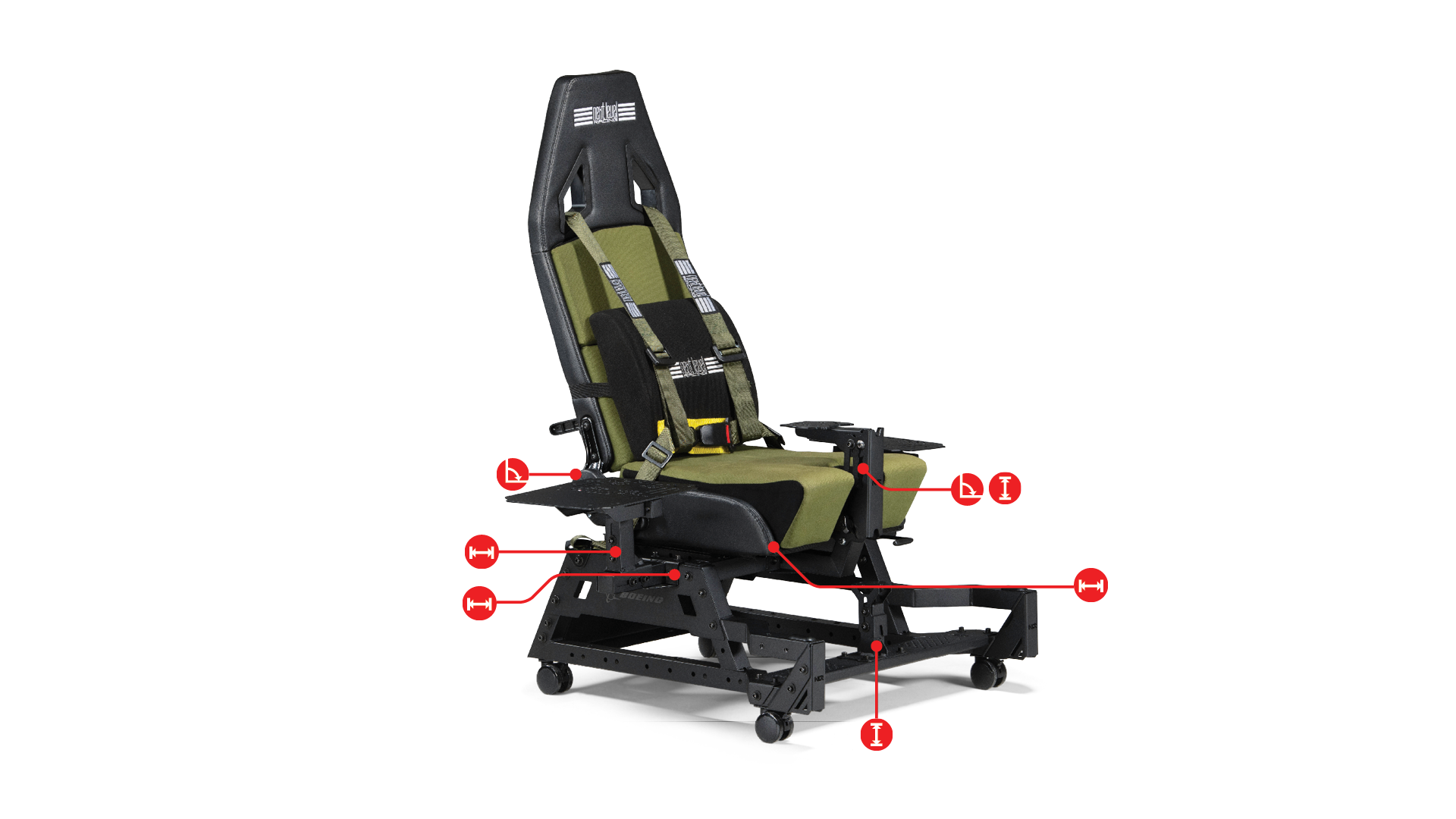 Next Level Racing Flight Seat Pro Boeing Military NLR S039 5