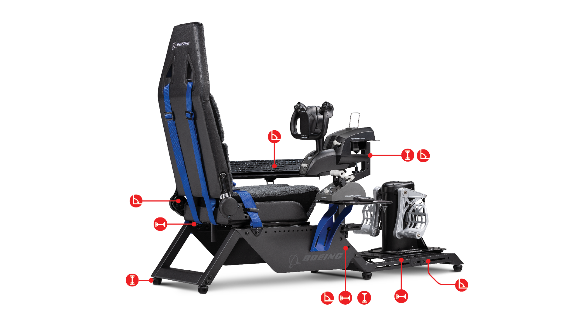 Next Level Racing Flight Simulator Boeing Commercial NLR S027 4 Next Level Racing Flight Simulator Boeing Commercial NLR S027 4