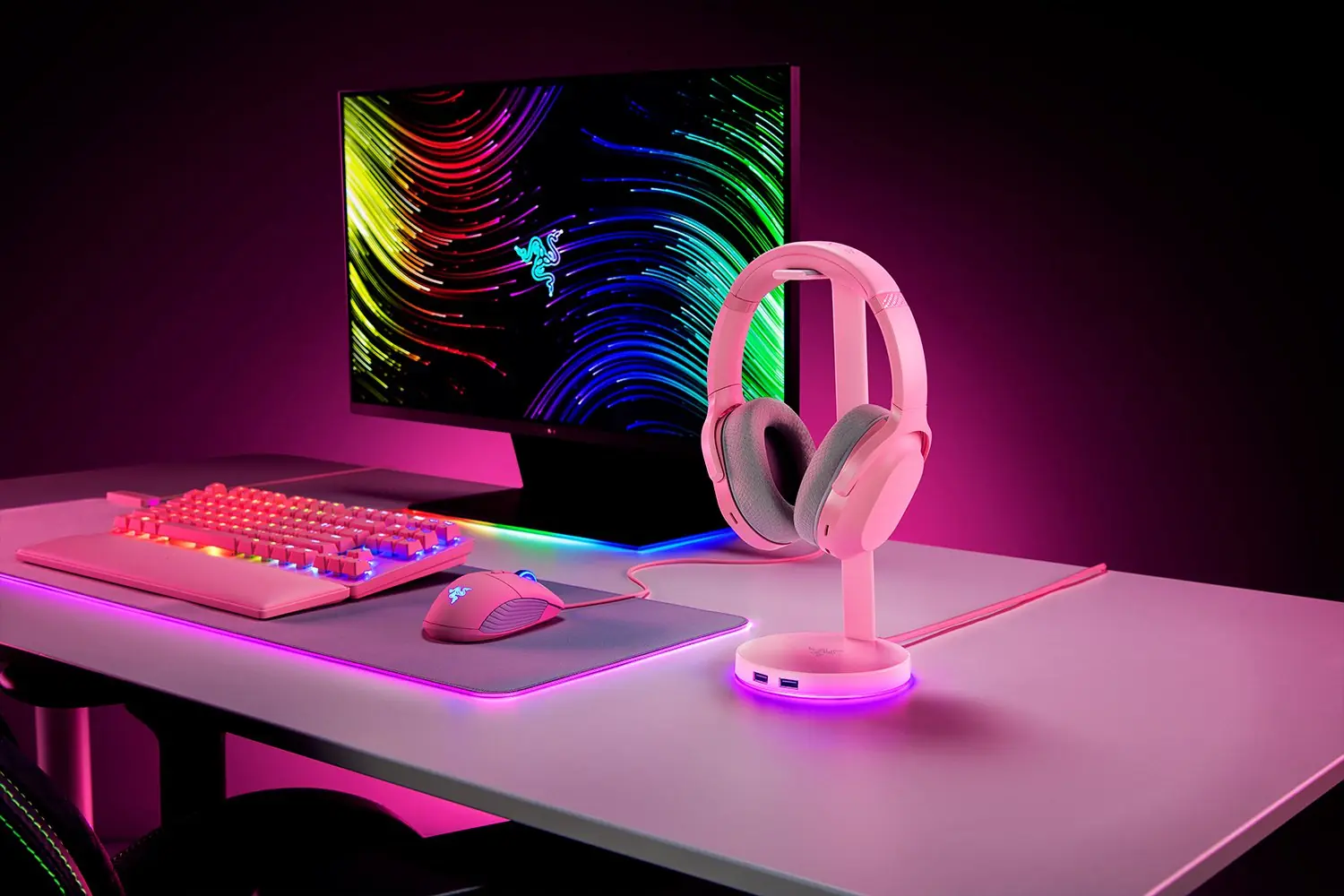 Razer Base Station V2 Chroma pink 3 Razer Base Station V2 Chroma pink 3