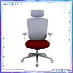 Zenox Ergonomic - Zagen Office Chair 辦公電腦椅 (Mesh & Foam/Red)：圖片 2