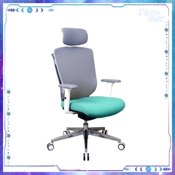 Zenox Ergonomic - Zagen Office Chair 辦公電腦椅 (Mesh & Foam/Sky Blue)