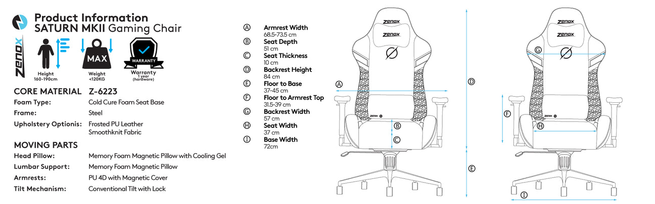 Zenox One Piece Chopper Limited Edition Zenox Saturn Mk 2 Gaming Chair 5